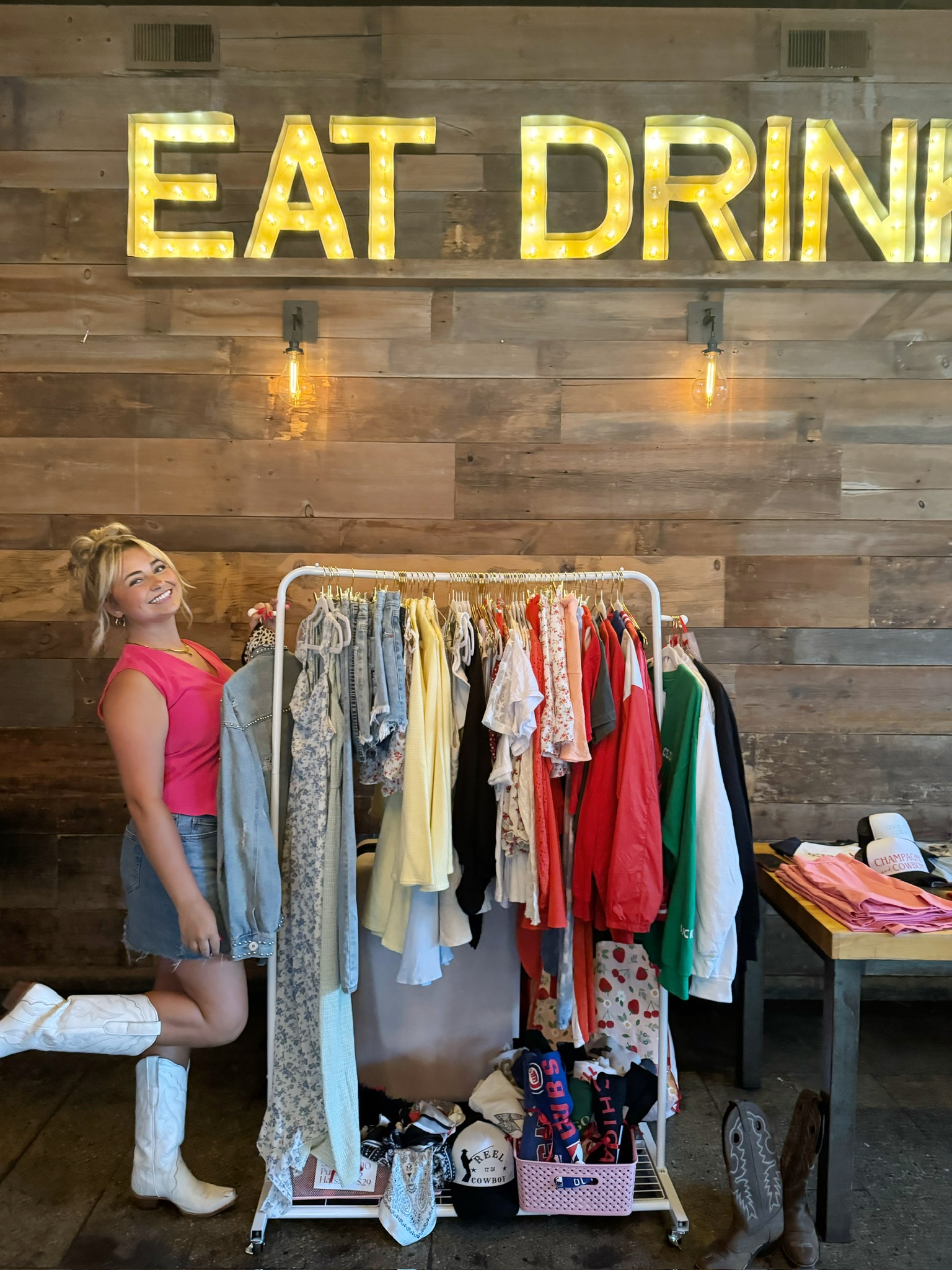 Happy vendor at a Pop-up Market Event organized by 312 Markets
